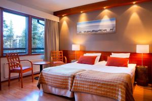 Standard Twin Room with Sauna room in Lapland Hotels Riekonlinna