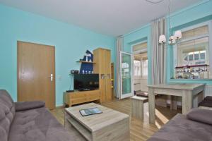 ruhige Lage, Ferienwohnung im Bäderstil mit Veranda - Villa Möwe FeWo 06