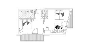 Large Comfort Suite with Balcony room in Alps Lodge