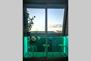 Studio vue mer 180° à 200 m de la plage en Normandie +parking