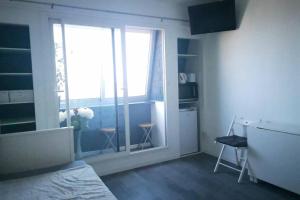 Appartements Studio vue mer 180° a 200 m de la plage en Normandie +parking : photos des chambres