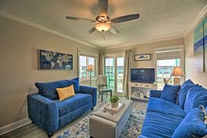 Walk to Beach Ocean-View Atlantic Beach Condo!