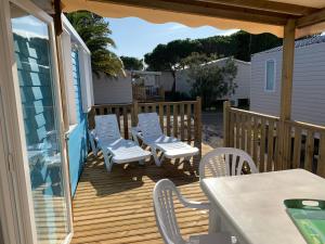 Campings Mobilhome MarEstang plage : photos des chambres