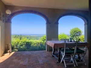 Podere Morena with sea view, private terrace by ToscanaTour Greg - Guardistallo