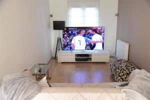 Peaceful boathouse located in a water activity-rich area