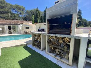 Villa Design Mougins - Pool House & Piscine sous les Palmiers