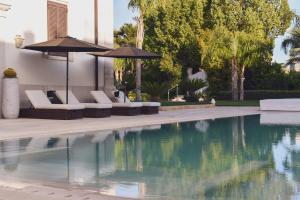Double Room with Pool View room in Relais Villa Magnolia