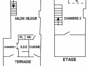 Maisons de vacances Gite Blain, 3 pieces, 5 personnes - FR-1-306-870 : Maison de Vacances (5 Adultes)