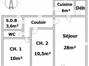 Maisons de vacances Gite Saint-Hilaire-de-Riez, 3 pieces, 4 personnes - FR-1-426-264 : Maison de Vacances (4 Adultes)