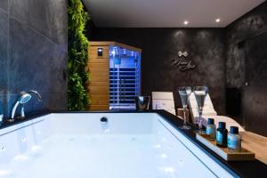 Appartements Le SPA & L'Alcove - Jacuzzi - Sauna - Appart'Hotel SPA - Melina & Alfred : photos des chambres