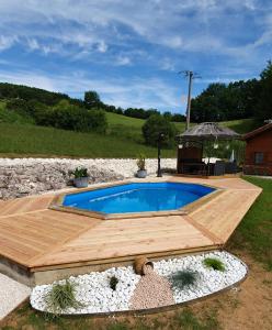 Chalets Chalet de 2 chambres avec piscine partagee jardin amenage et wifi a Dausse : photos des chambres