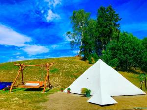 Domek Eden 7 Kaszuby balia sauna alpaki