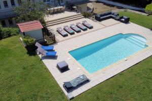 Maisons de vacances Quiet 50's cottage - 12 p. - Private park & pool : photos des chambres