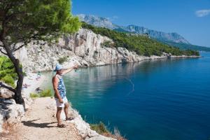 Studio apartment in Brist with Seaview, Balcony, Air condition, WIFI (4333-1)