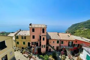 Framura, Ampio appartamento con terrazzo vista mare - فرامورا
