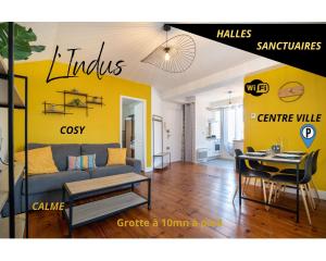 Appartements L'INDUS T2--HYPER CENTRE--TOUT CONFORT--CLIM--WIFi : photos des chambres