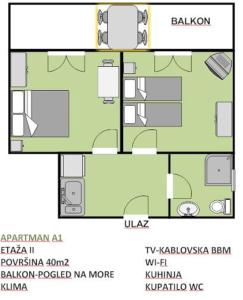 Apartment room in Apartments Djulija