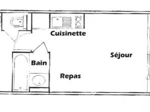 Appartements Studio Les Saisies, 1 piece, 4 personnes - FR-1-293-169 : photos des chambres