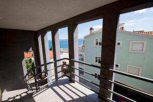 Studio apartment in Duce with sea view, balcony, air conditioning, WiFi 132-5