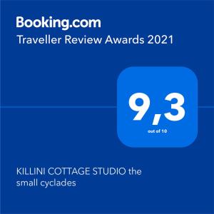 KILLINI COTTAGE STUDIO the small cyclades Ilia Greece