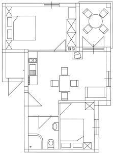 Holiday apartment in Punat with balcony, air conditioning, WiFi, washing machine 3590-1