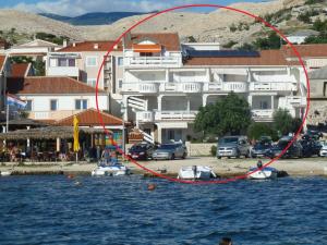 Apartment in Kustici with sea view, balcony, air conditioning, W-LAN 3589-3 