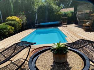 Maisons de vacances Villa piscine chauffee & spa sur le Bassin d Arcachon - proche plage et ocean : photos des chambres