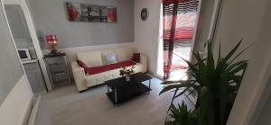 appartement bien équipé 2 chambres lit 2 place, plus canapé lit, 5 personnes, terrasse bien équipé, planchas, parking gratuit sur place, a proximité de tout commerce et de cure thermal, Cadarache ,Forcalquier, gorge du verdon , Moustier, montag