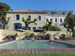 Maisons de vacances Domaine de la Vidalle : Chambre Double - Vue sur Parc