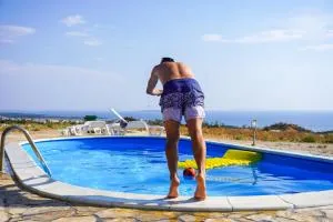 Beautiful secluded area near Novalja vacation house with pool and sea view Villa Lara - Škunca