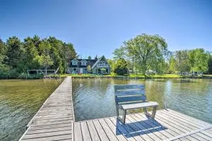 Lakefront Bellaire Getaway with Kayaks, Dock and Grill - Central Lake
