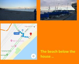 House of fly with sea view, front the beach