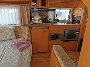 SEA CARAVAN ON THE BEACH