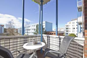 Haus Strandhafer FeWo 25 - strandnah, Balkon