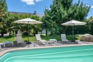 Maisons de vacances Vacances detente dans cette maison avec piscine a Crach : photos des chambres