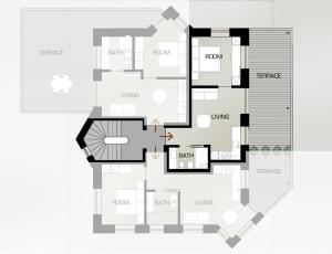 Apartment mit Terrasse