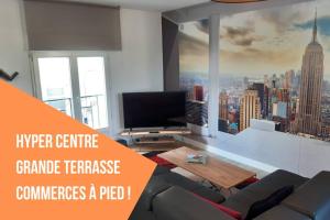 Grand Appartement T2 55m2 Le New-York en centre - Terrasse privée et parking gratuit