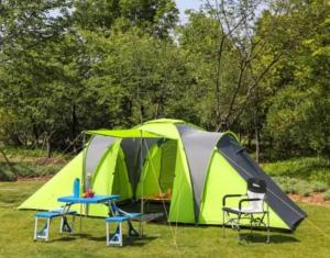 Campings Les Hortensias grande tente familiale 2 chambres et sejour sur camping familial pres des plages : photos des chambres