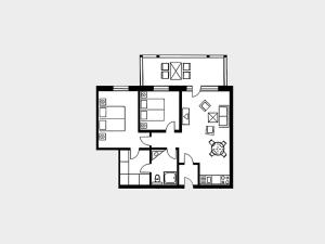 Strandvillen Binz - Ferienwohnung mit 2 Schlafzimmern und Balkon AH-629