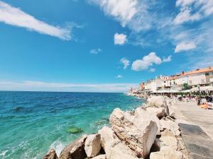 Old Piran Dolphin House by the Beach