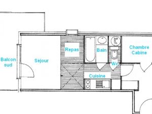 Appartements Appartement Les Saisies, 2 pieces, 4 personnes - FR-1-293-121 : photos des chambres