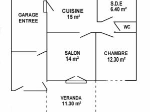 Maisons de vacances Gite Prefailles, 2 pieces, 3 personnes - FR-1-306-1046 : Maison de Vacances (3 Adultes)