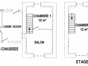 Maisons de vacances Gite Saint-Brevin-les-Pins, 3 pieces, 4 personnes - FR-1-306-1206 : Maison de Vacances (4 Adultes)