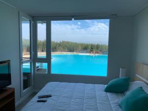 Departamento con Laguna artificial en Las Cruces