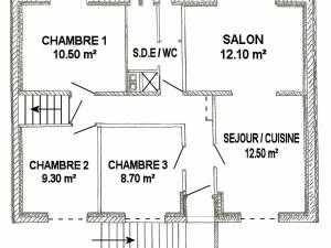 Maisons de vacances Gite Missillac, 4 pieces, 5 personnes - FR-1-306-893 : Maison de Vacances (5 Adultes)