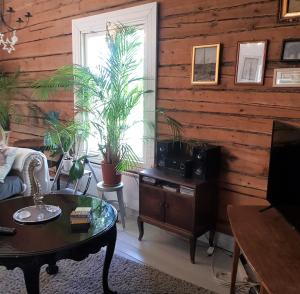 Hirsihuvila, sauna ja kylpyamme, levollista olemista