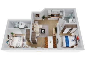 Apartment with Mountain View room in Smart Resorts Azur