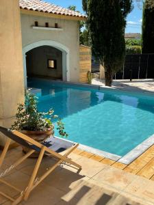 Maisons de vacances Villa tout confort avec piscine privee : photos des chambres