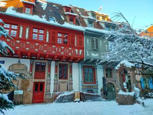 Maisons de vacances LA MAISON BLEUE, a 20 mn de Strasbourg, sur la route des vins, jusqu'a 6 personnes, Selestat : photos des chambres