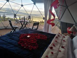 Glamping hermoso amanecer